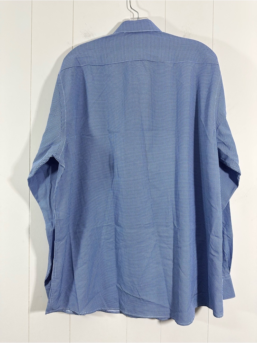 NWT Nautica Sz XL Performance Super Shirt Micro Blue Check Button Down Mens - Picture 7 of 13